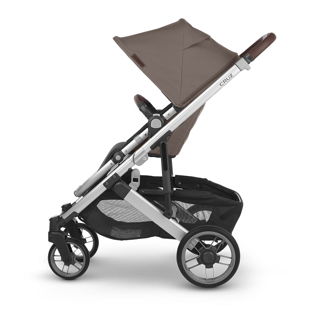 Side view of UPPAbaby CRUZ V2 Travel System stroller in -- Color_Theo