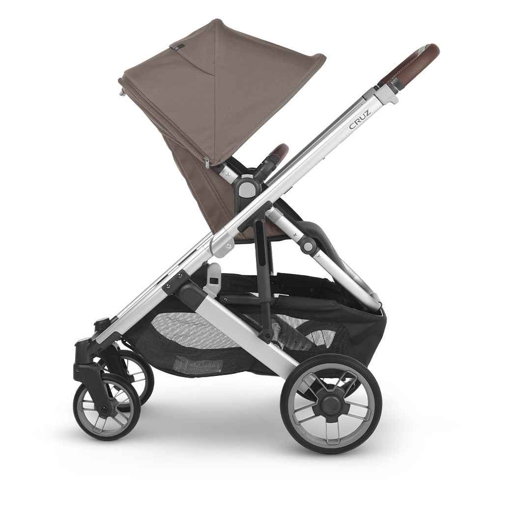 Side view of reversed UPPAbaby Cruz V2 Stroller in -- Color_Theo