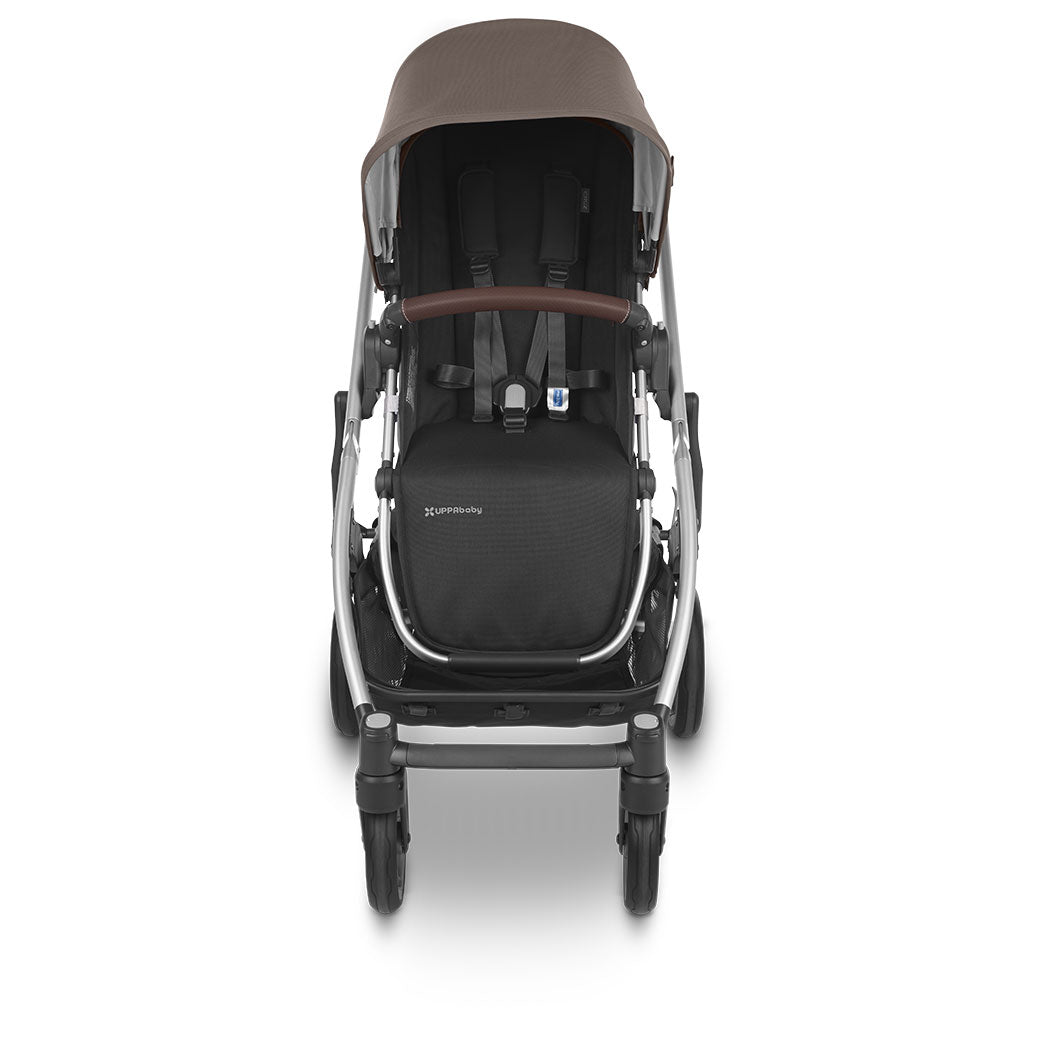 Front view of UPPAbaby Cruz V2 Stroller in -- Color_Theo