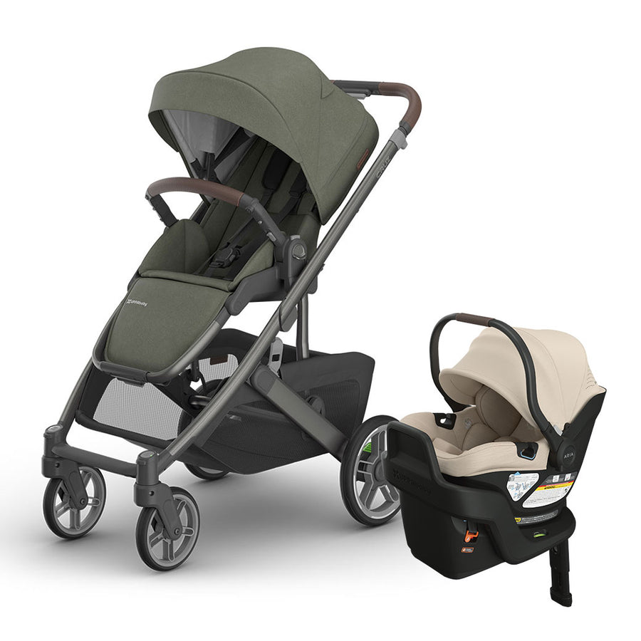 uppababy cruz for infant UPPAbaby Cruz V3 Stroller + Aria V2 Travel System