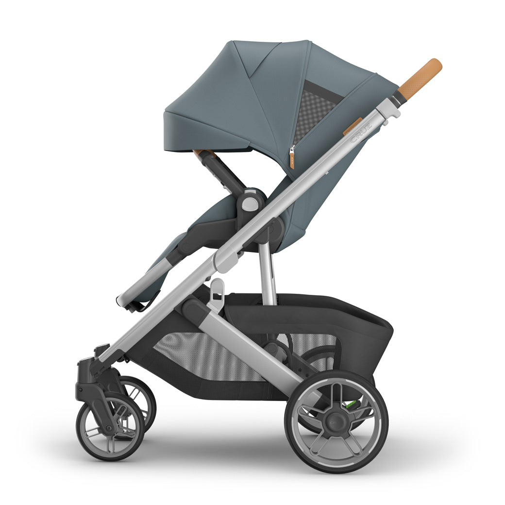 UPPAbaby Cruz V3 Stroller, Julian: Dusty Blue | Carbon Frame
