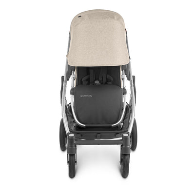 Front view of UPPAbaby CRUZ V2 Stroller with canopy down in -- Color_Declan
