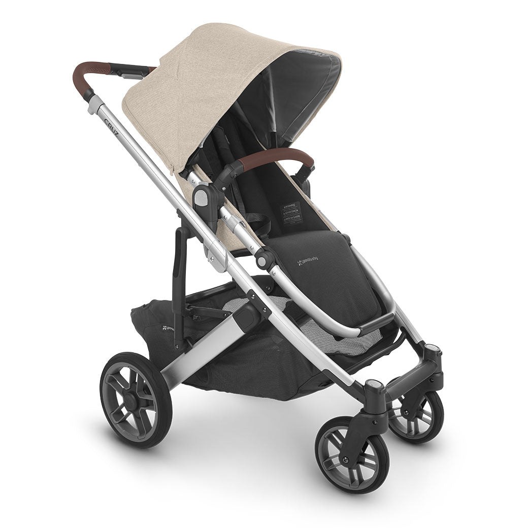Angled right view of UPPAbaby CRUZ V2 Stroller in -- Color_Declan