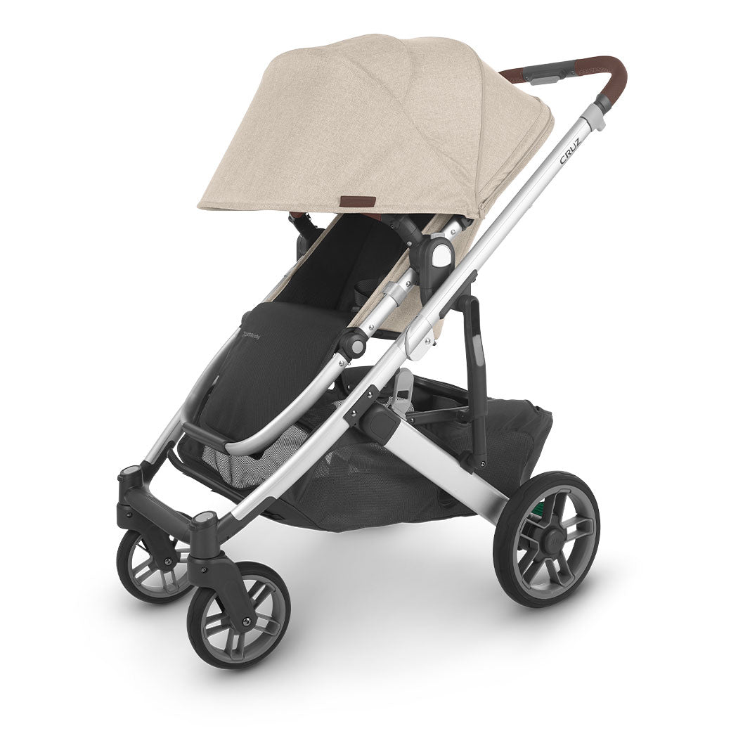 UPPAbaby Cruz V2 Stroller with canopy down in -- Color_Declan