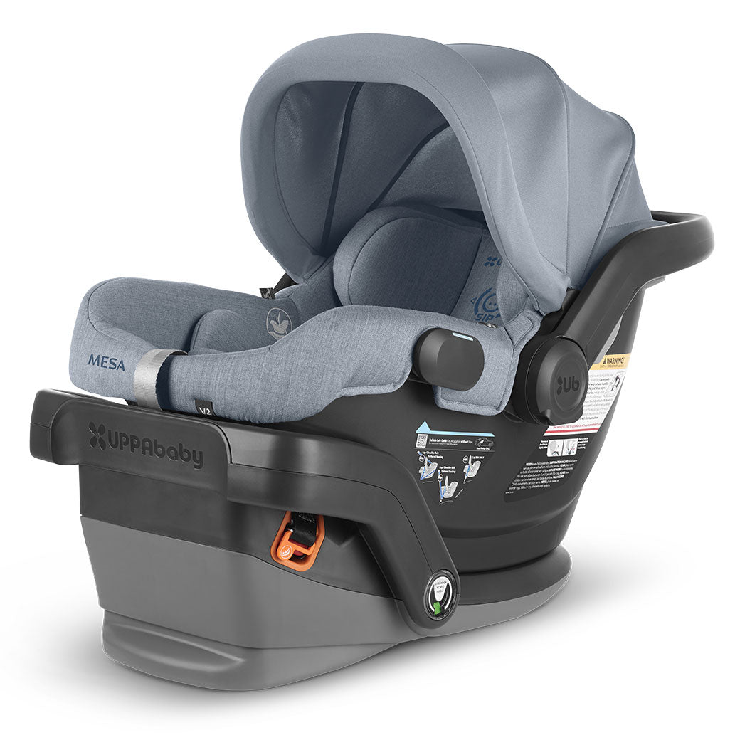 UPPAbaby MESA V2 Infant Car Seat with the handle down  in -- Color_Gregory