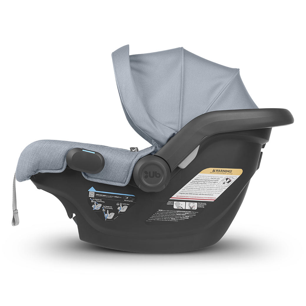 Side view of UPPAbaby MESA V2 Infant Car Seat carrier  in -- Color_Gregory