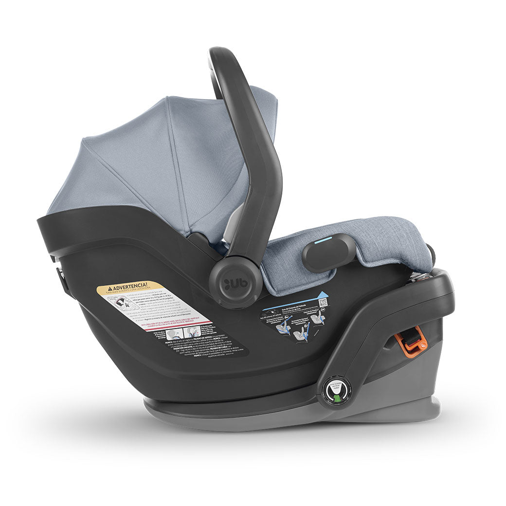 Side view of UPPAbaby MESA V2 Infant Car Seat in -- Color_Gregory