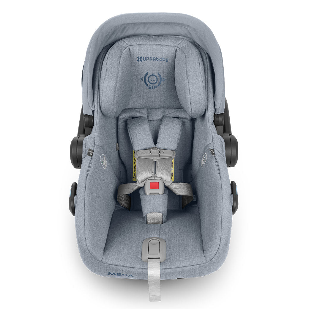 View of UPPAbaby MESA V2 Infant Car Seat from above in -- Color_Gregory