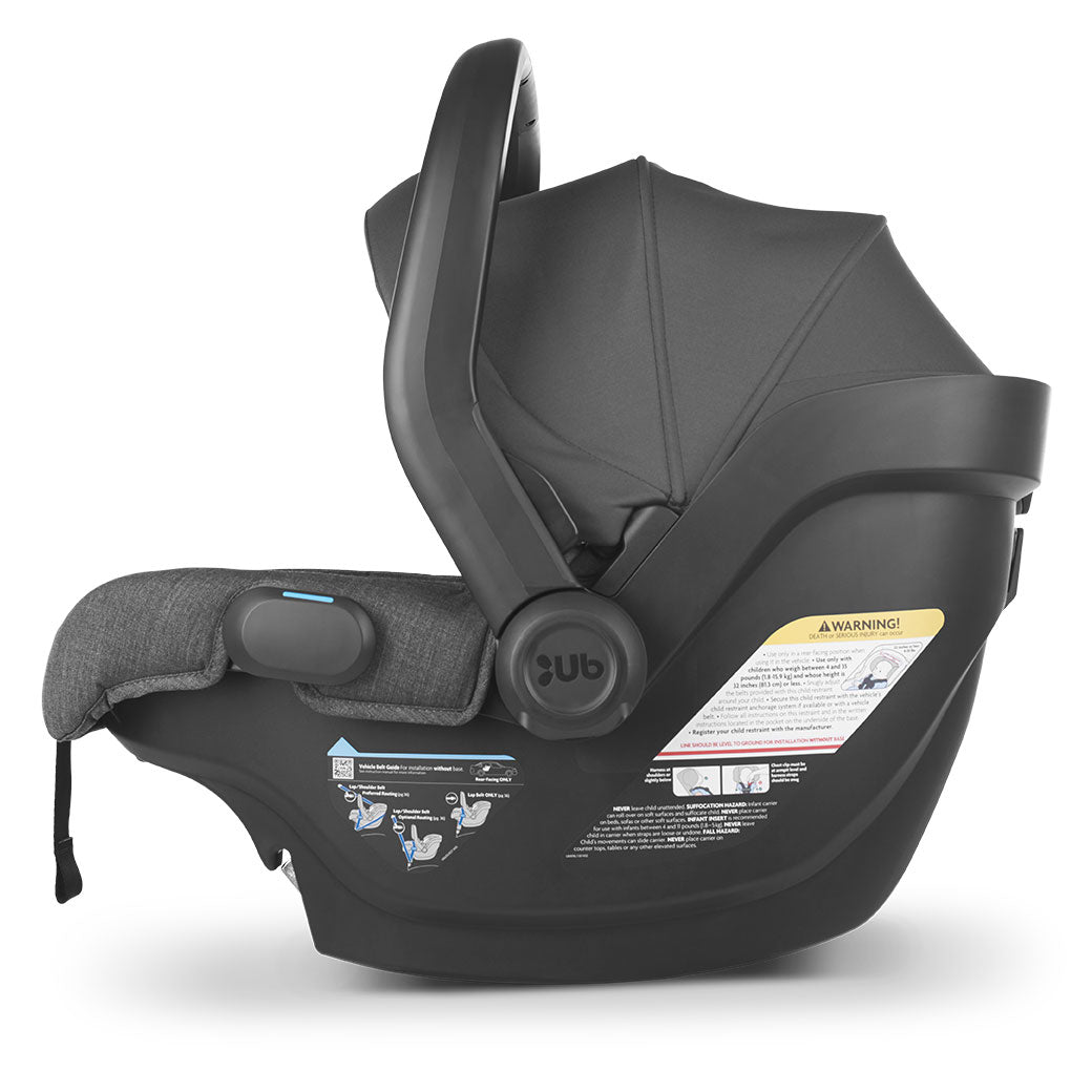 Side view of UPPAbaby MESA V2 Infant Car Seat carrier  in -- Color_Greyson