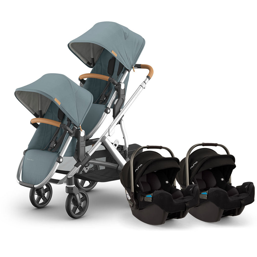 Vista V3 Twin Stroller + Nuna PIPA Series Travel System