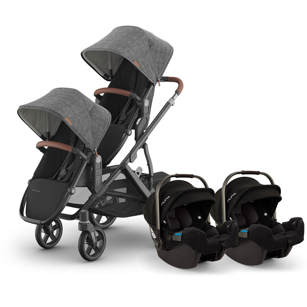 Vista V3 Twin Stroller + Nuna PIPA Series Travel System