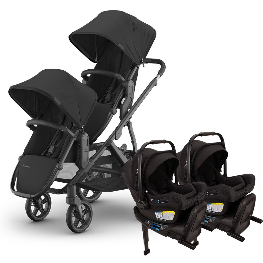 Vista V3 Twin Stroller + Nuna PIPA Series Travel System