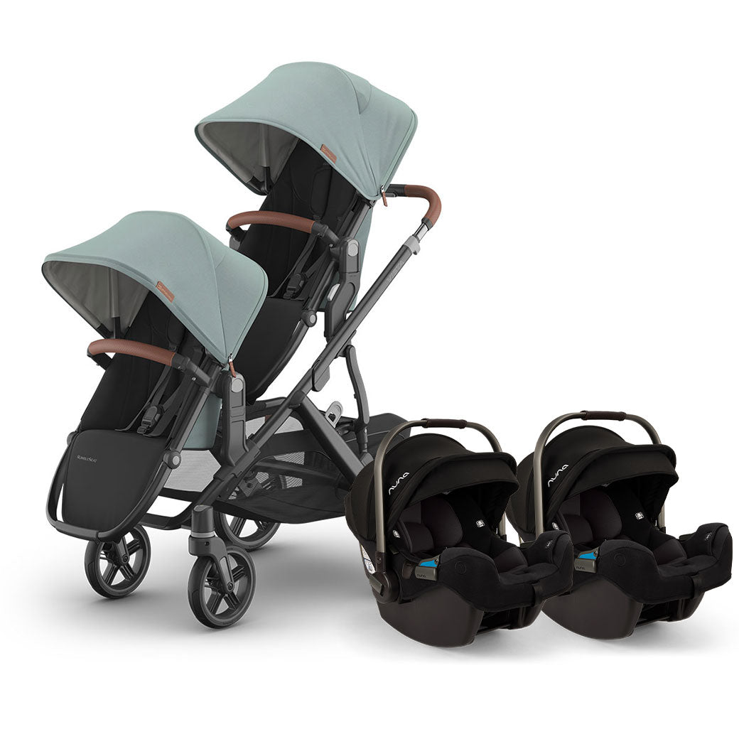 Vista V3 Twin Stroller + Nuna PIPA Series Travel System