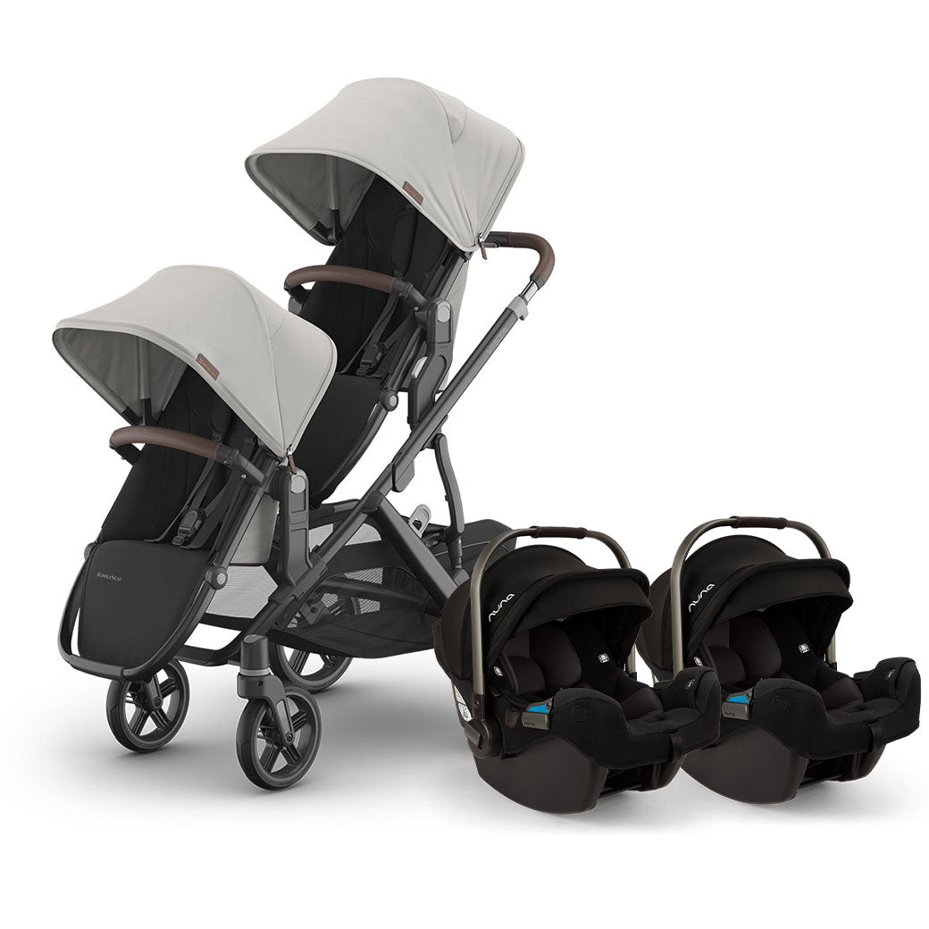 Vista V3 Twin Stroller + Nuna PIPA Series Travel System