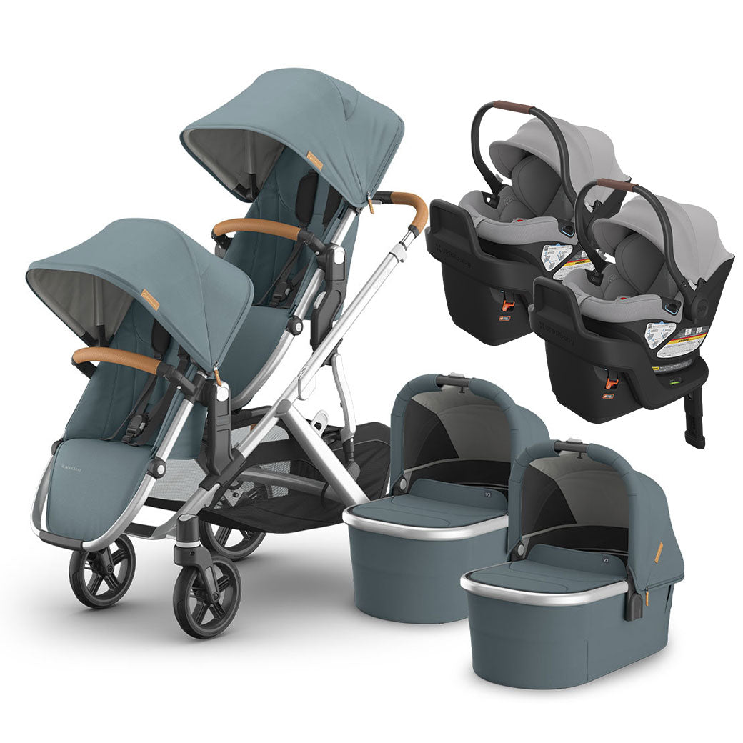 Vista V3 Twin Stroller + Aria Travel System