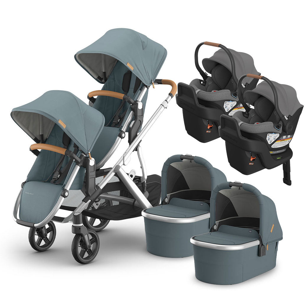 Vista V3 Twin Stroller + Aria Travel System