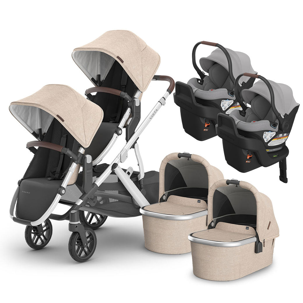 Vista V3 Twin Stroller + Aria Travel System