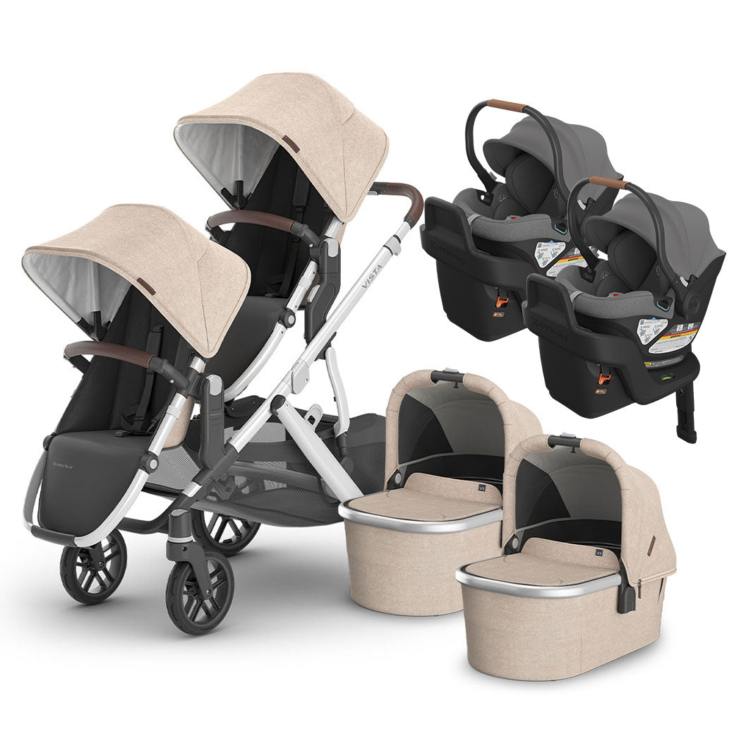 Vista V3 Twin Stroller + Aria Travel System
