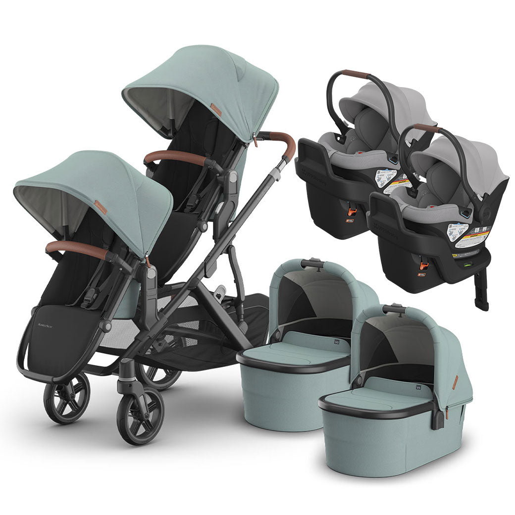 Vista V3 Twin Stroller + Aria Travel System