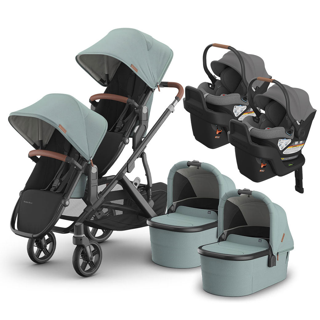 Vista V3 Twin Stroller + Aria Travel System