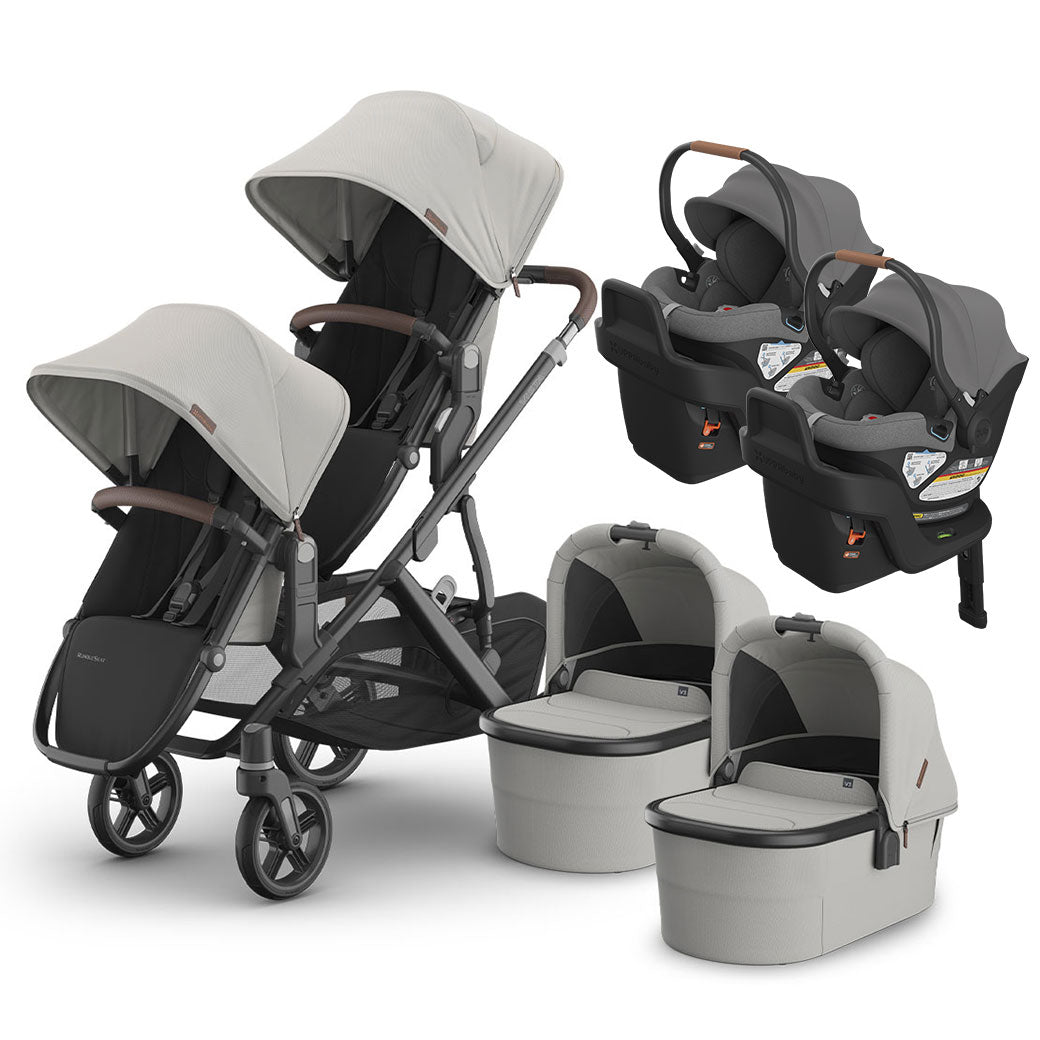 Vista V3 Twin Stroller + Aria Travel System