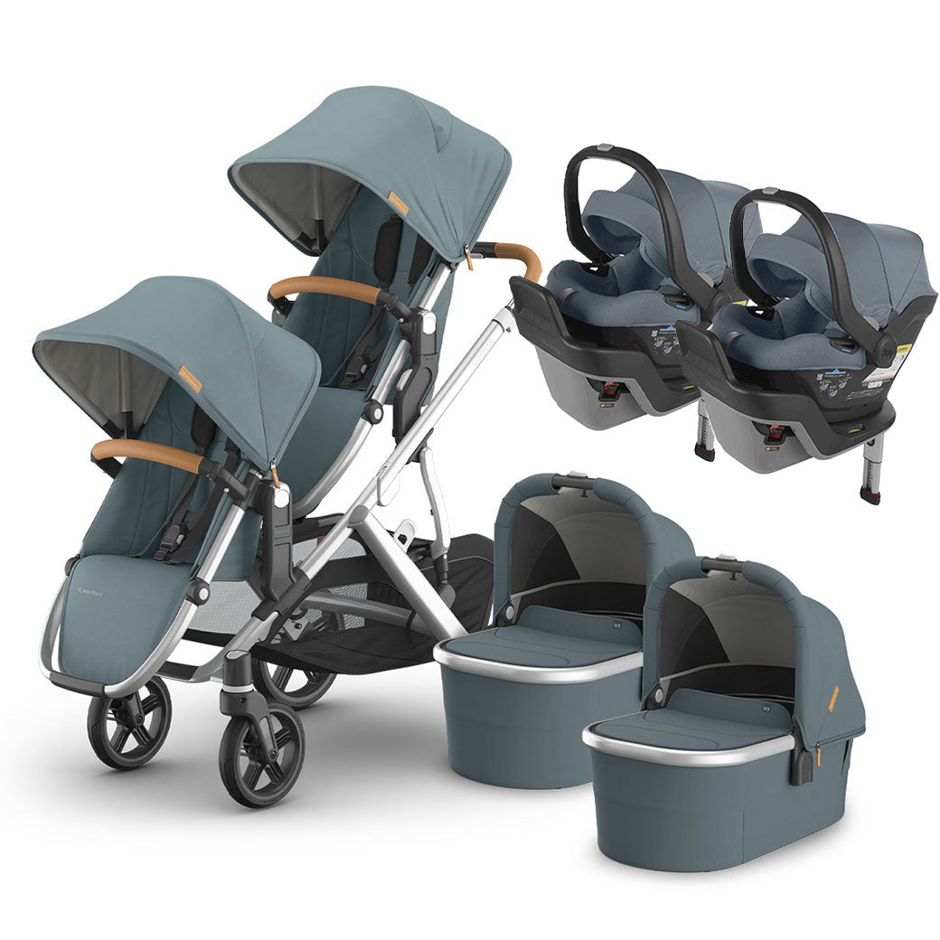 Vista V3 Twin Stroller + MESA Series Travel System