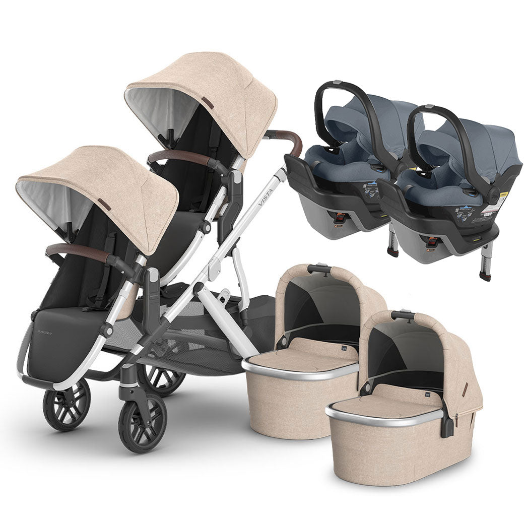 Vista V3 Twin Stroller + MESA Series Travel System