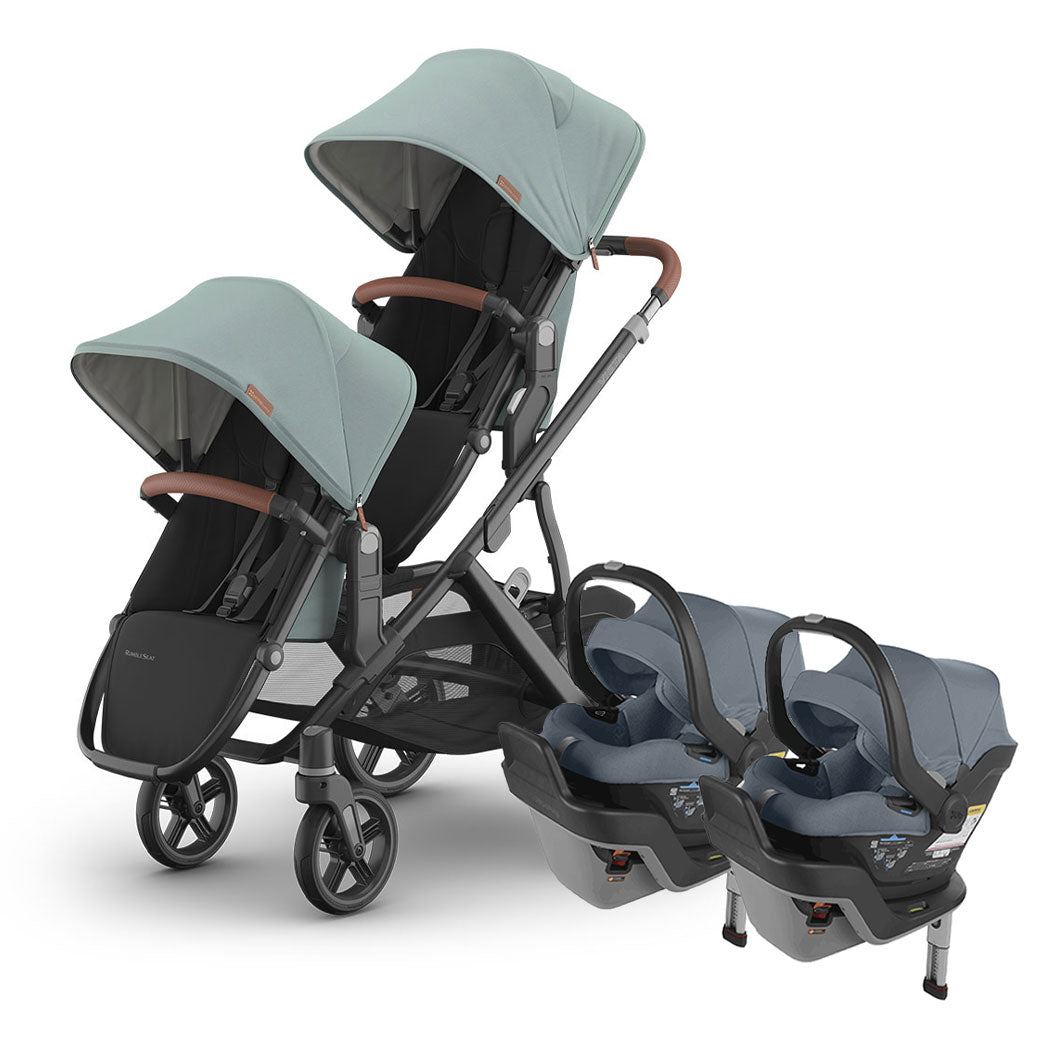 Vista V3 Twin Stroller + MESA Series Travel System