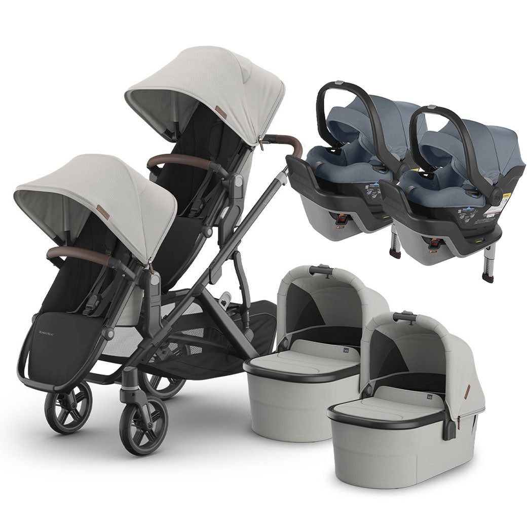 Vista V3 Twin Stroller + MESA Series Travel System