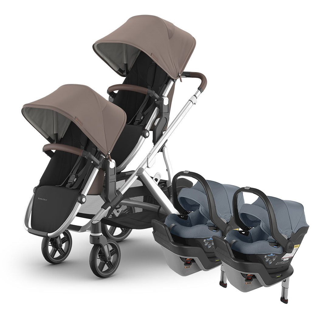 Vista V3 Twin Stroller + MESA Series Travel System