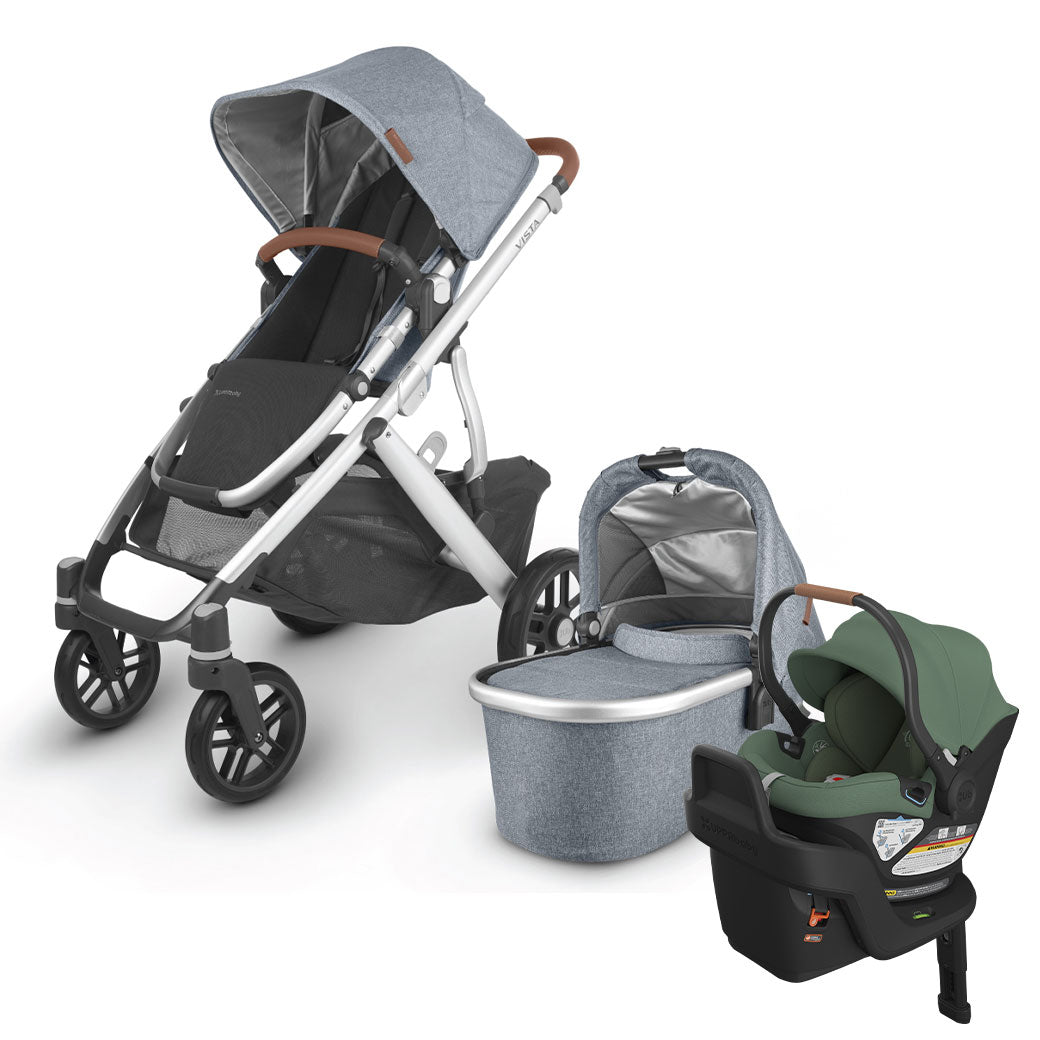 UPPAbaby VISTA V2 Travel System in -- Color_Gregory _ Aria _ Gwen