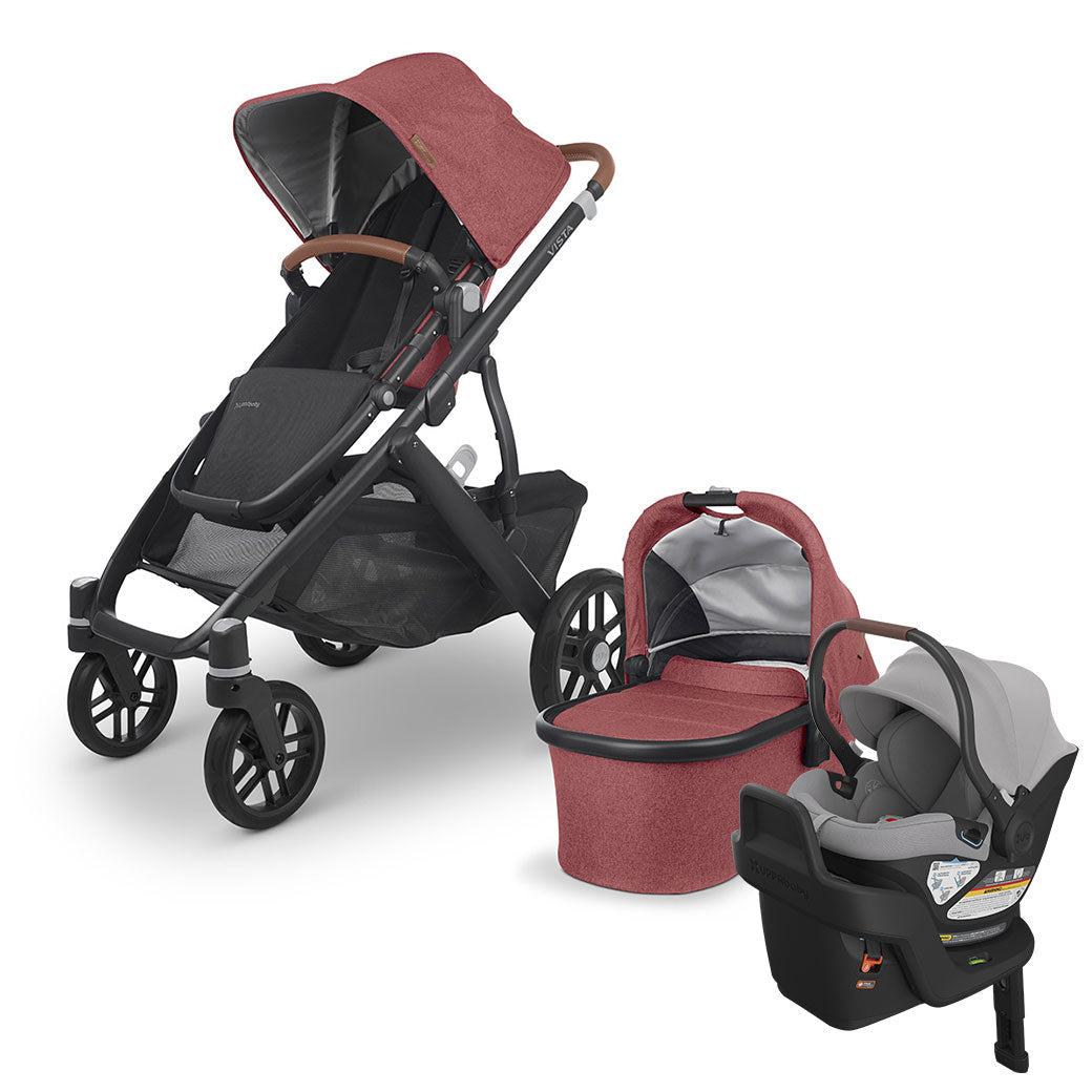 UPPAbaby VISTA V2 Travel System in -- Color_Lucy _ Aria _ Anthony