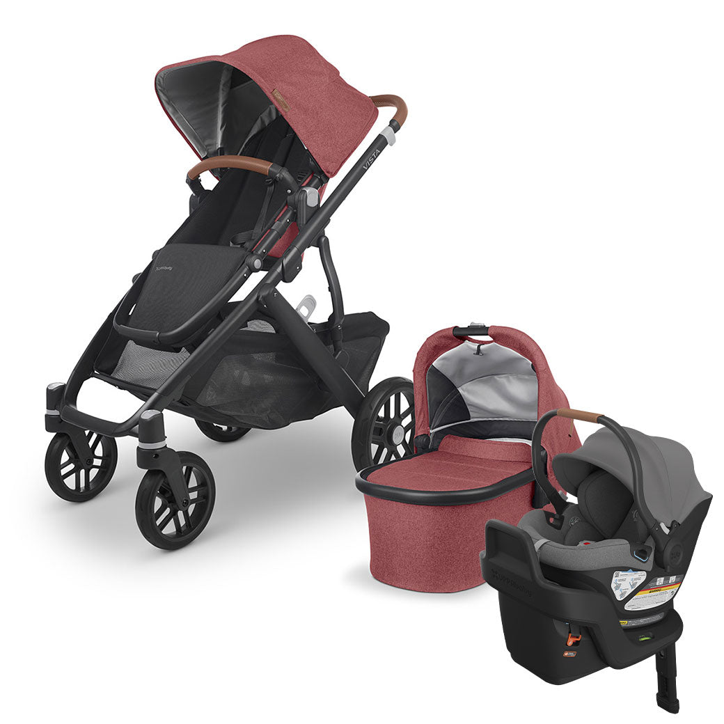UPPAbaby VISTA V2 Travel System in -- Color_Lucy _ Aria _ Greyson