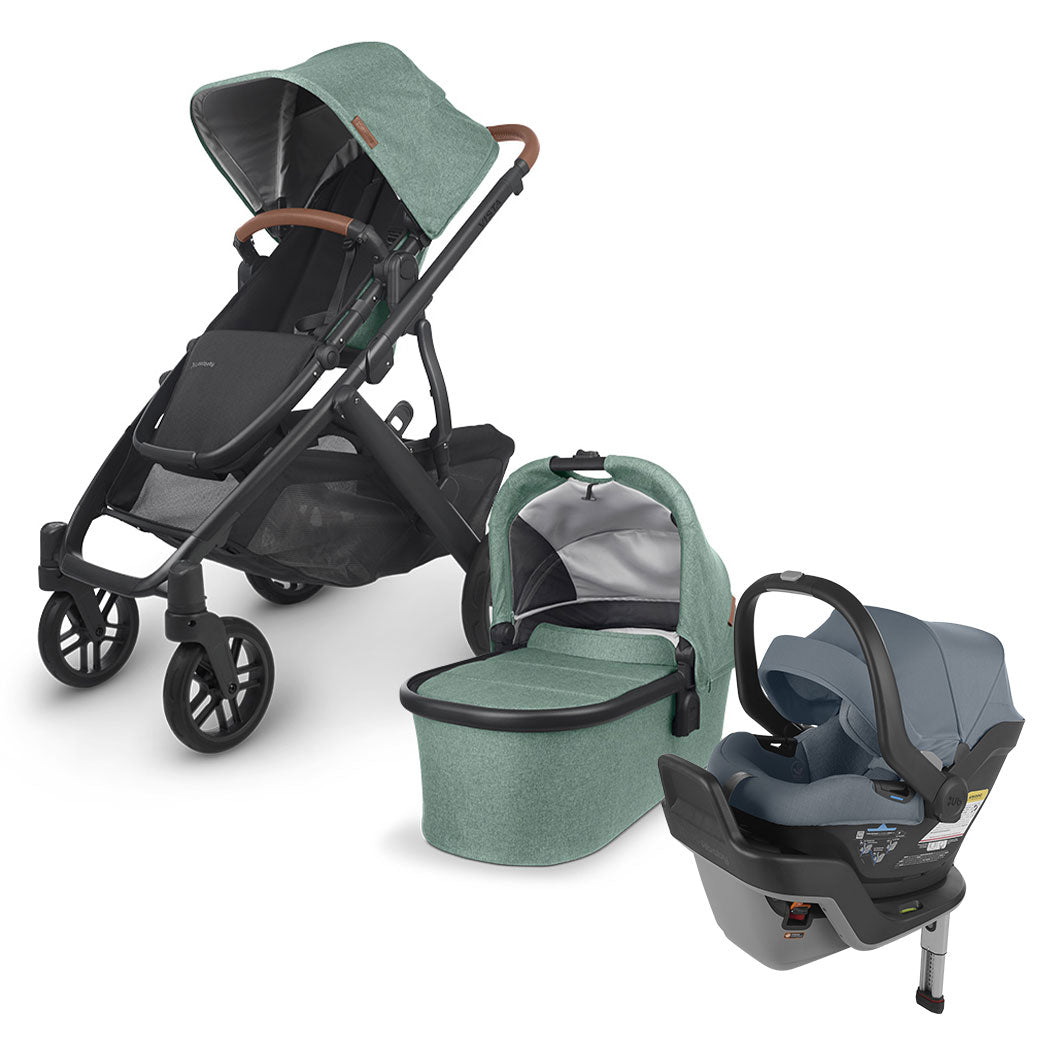UPPAbaby VISTA V2 Travel System in -- Color_Gwen _ MESA Max _ Gregory