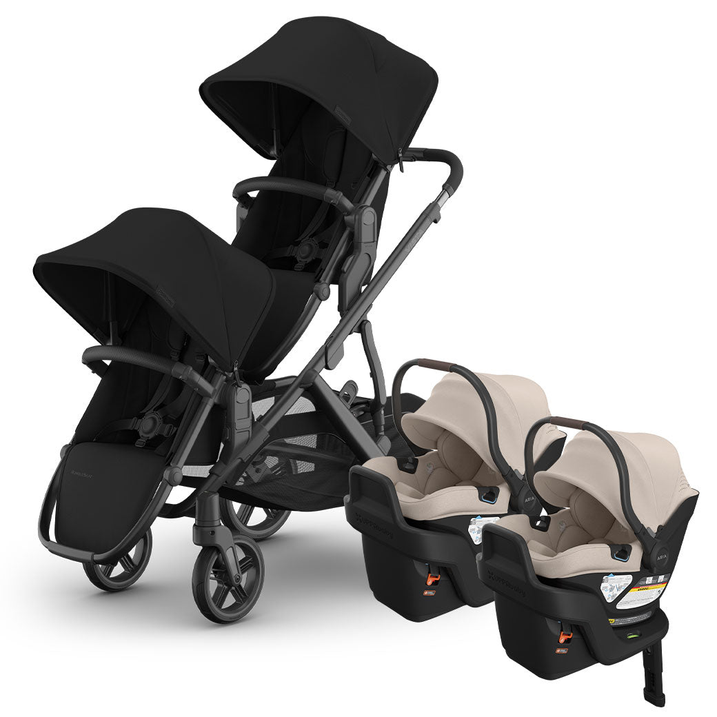 Vista V3 Twin Stroller + Aria V2 Travel System