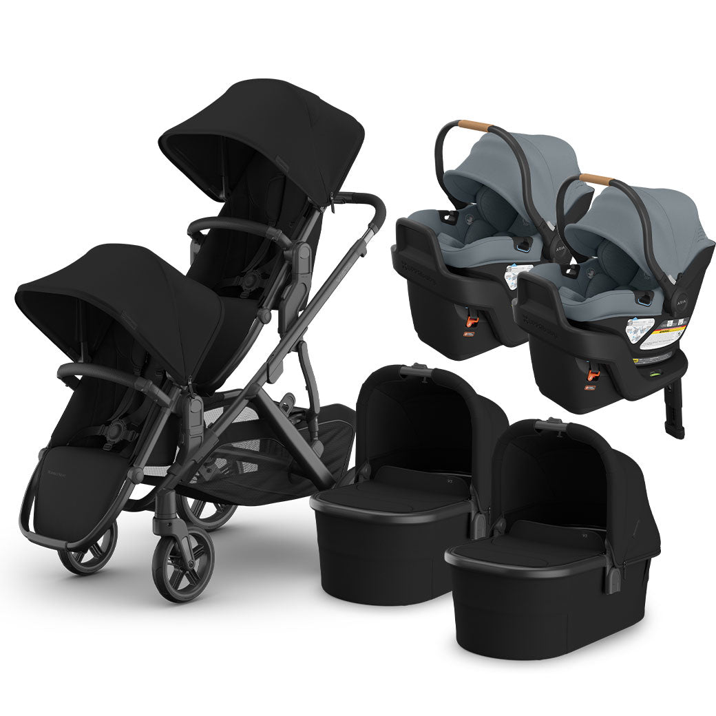 Vista V3 Twin Stroller + Aria V2 Travel System