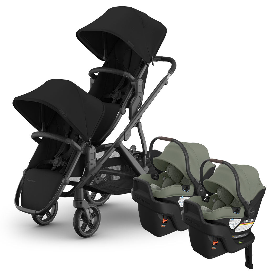 Vista V3 Twin Stroller + Aria V2 Travel System