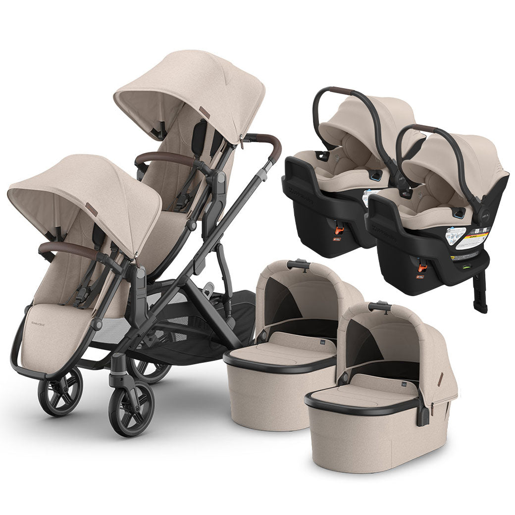 Vista V3 Twin Stroller + Aria V2 Travel System