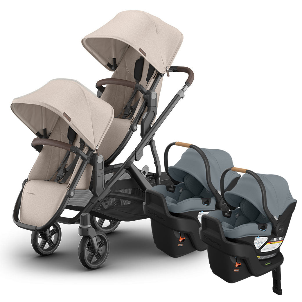 Vista V3 Twin Stroller + Aria V2 Travel System