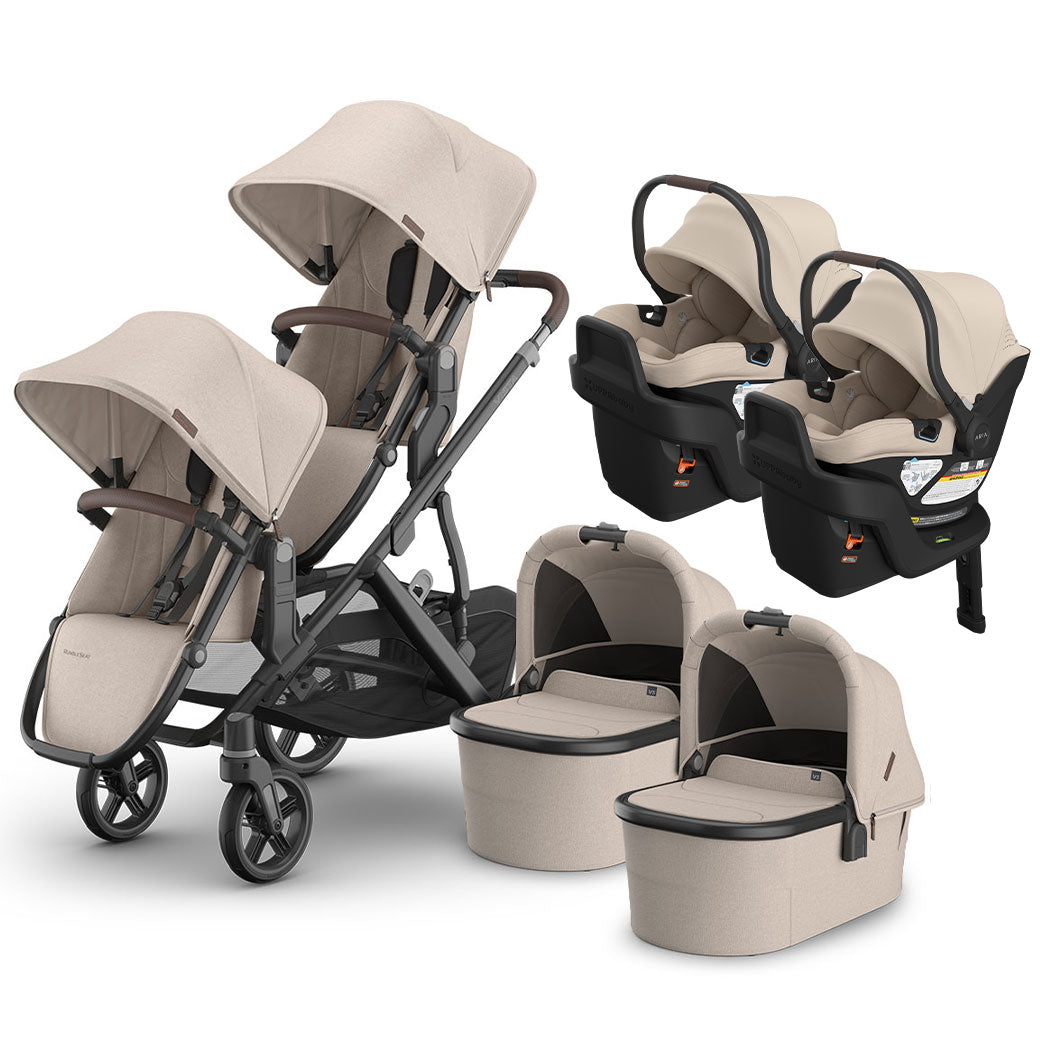 Vista V3 Twin Stroller + Aria V2 Travel System