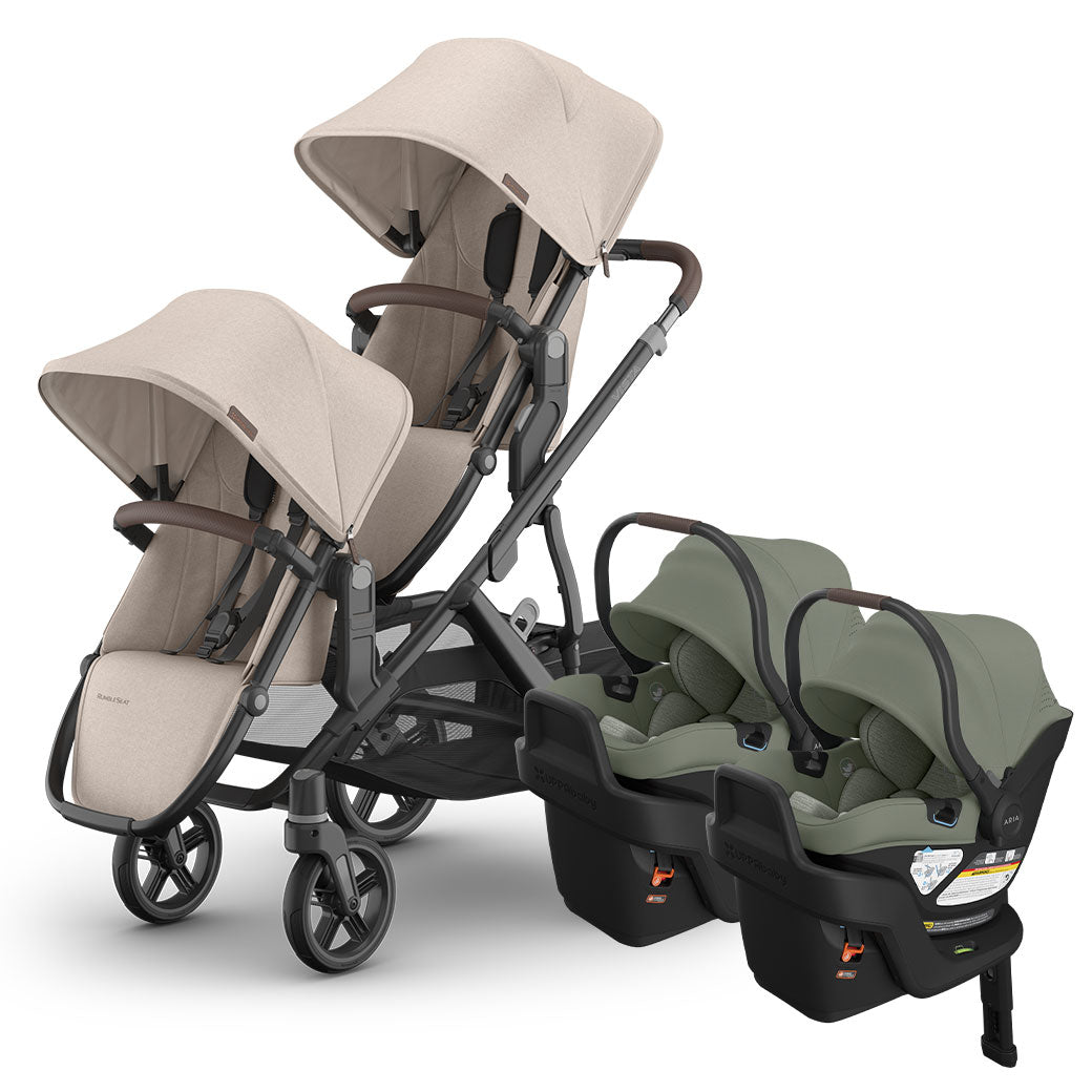 Vista V3 Twin Stroller + Aria V2 Travel System