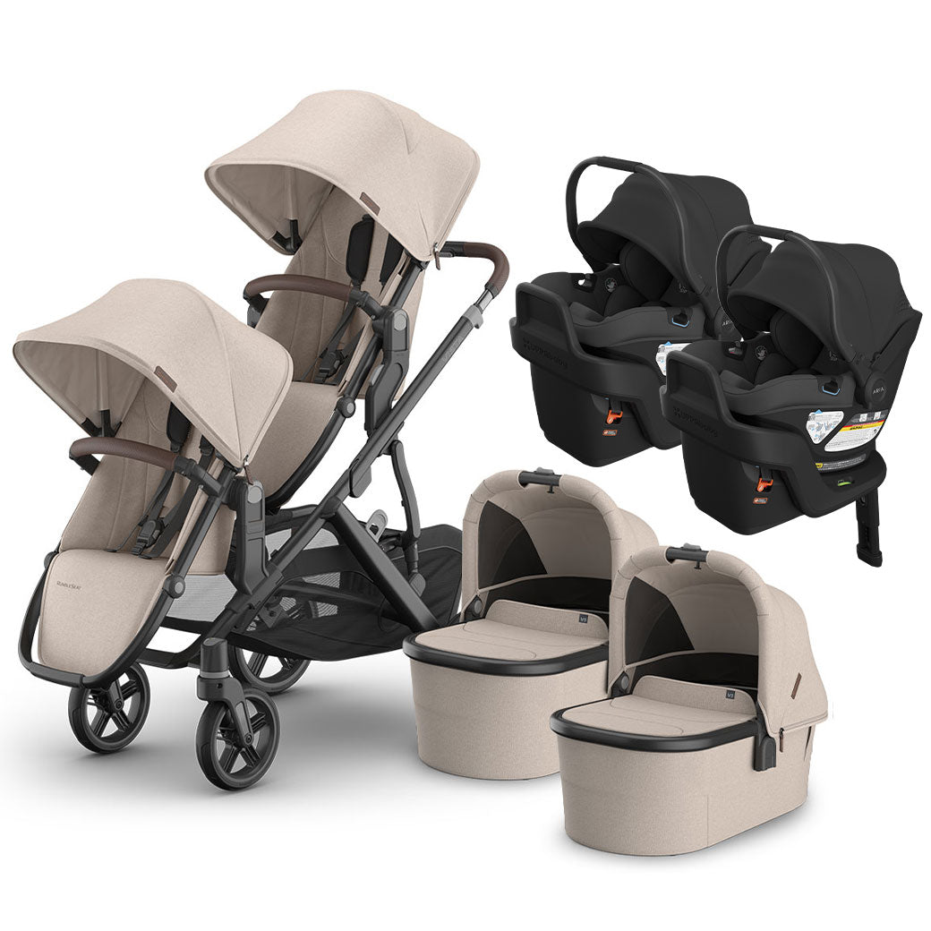 Vista V3 Twin Stroller + Aria V2 Travel System