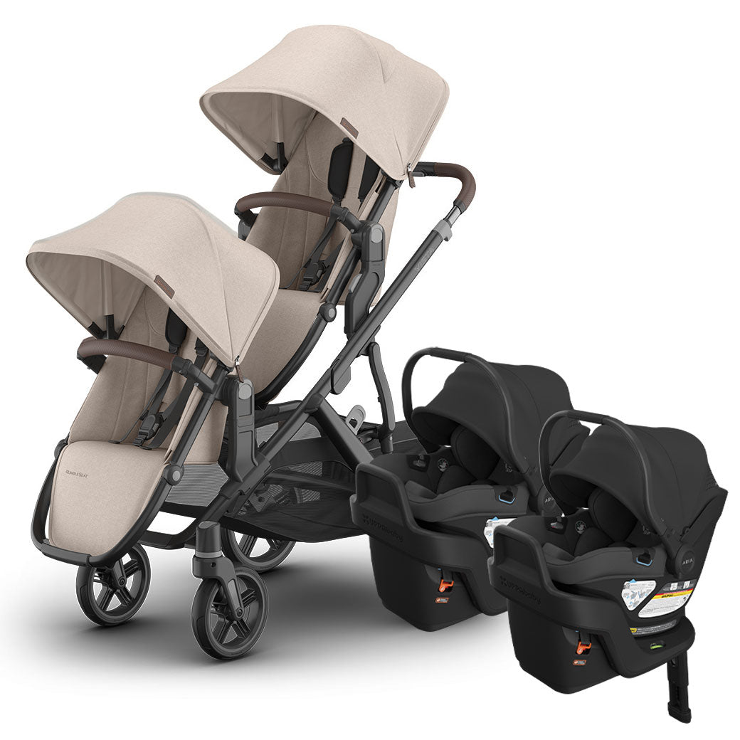 Vista V3 Twin Stroller + Aria V2 Travel System