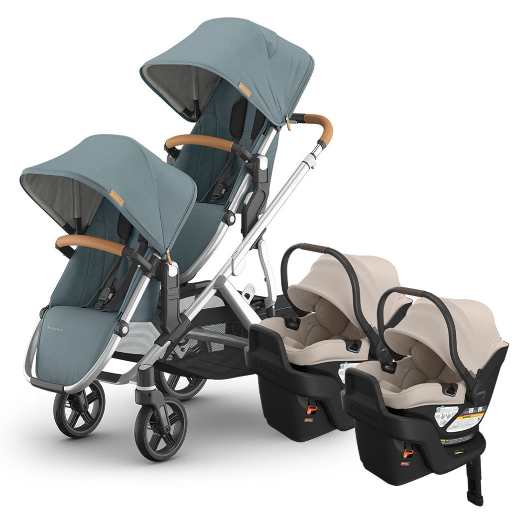 Vista V3 Twin Stroller + Aria V2 Travel System