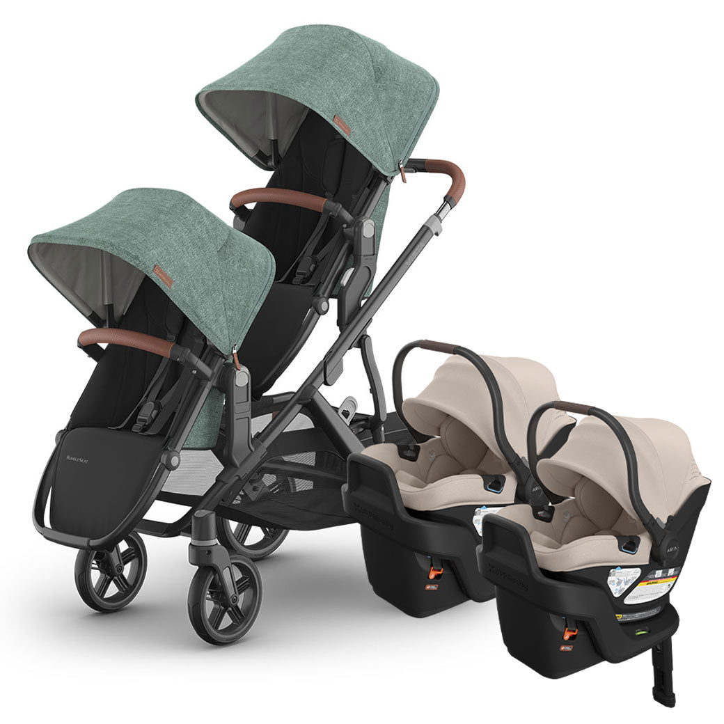 Vista V3 Twin Stroller + Aria V2 Travel System