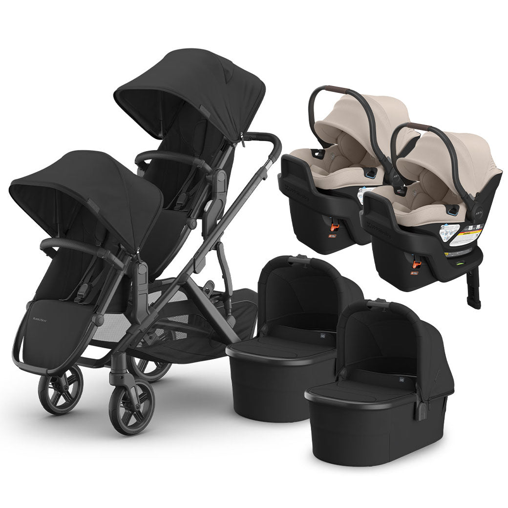 Vista V3 Twin Stroller + Aria V2 Travel System