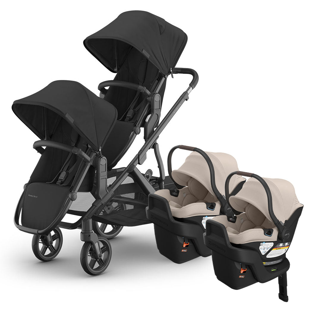 Vista V3 Twin Stroller + Aria V2 Travel System