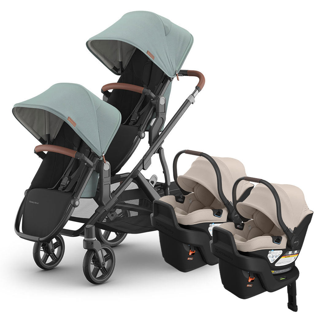Vista V3 Twin Stroller + Aria V2 Travel System
