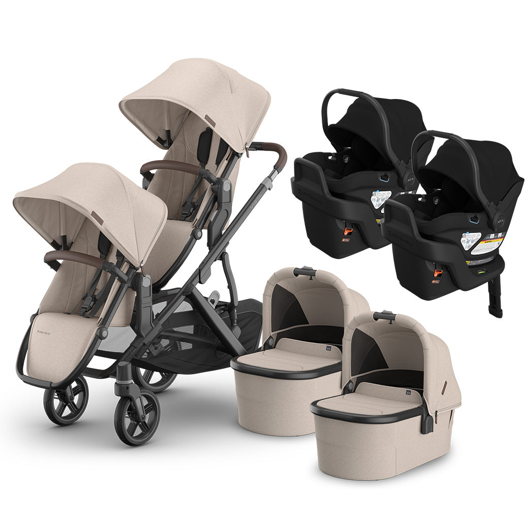 Vista V3 Twin Stroller + Aria V2 Travel System