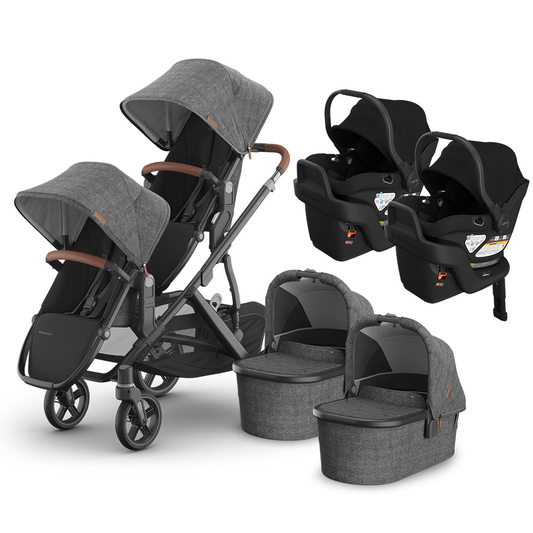 Vista V3 Twin Stroller + Aria V2 Travel System
